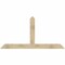 Ekena Millwork Portland Rough Sawn Timber Gable Bracket, Douglas Fir, 84"W x 42"H x 4"D x 6"F, 12/12 Pitch GBW084X42X0406POR00RDF - alternate 1